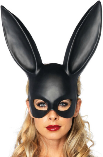 Leg Avenue Black Bondage Bunny Mask