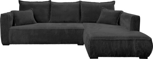 Puente 4 seters sofa med divan svart Puente 4 seters sofa med divan svart