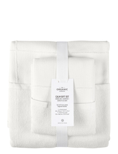 The Organic Company Calm Gift Set White The Organic Company 200 NATURAL WHITE ONE SIZE