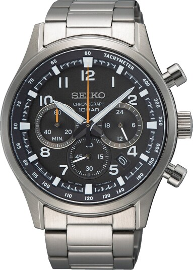 Seiko Herreklokke SSB447P1 Sport Sort/Stål Ø43 mm Seiko Herreklokke SSB447P1 Sport Sort/Stål Ø43 mm