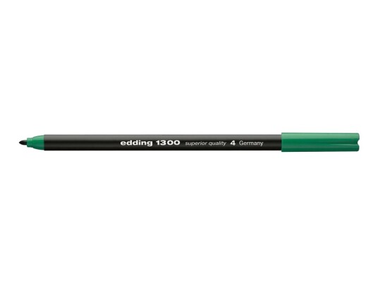 Edding 1300 - Fibertuppenn - Grønn - Vannbasert Blekk - 3 Mm