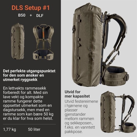 Vorn DLS Setup #1 Rammesekk Vorn DLS Setup #1 Rammesekk