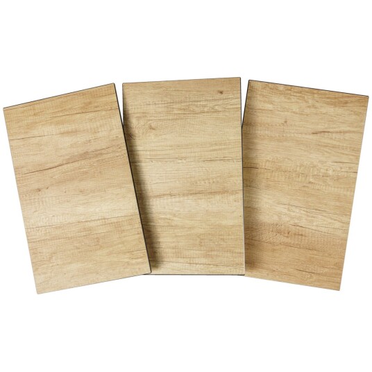 VEGA Innleggsplater til serveringsvogn Sprinter 3 deler; 53x32.5x1.3 cm BxDxH; Eik/Natur