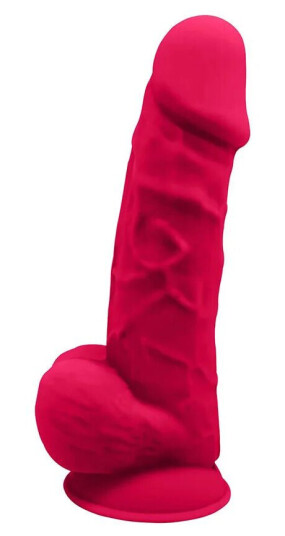 Real Love 8.5" Naturtro Dildo Rød Real Love 8.5" Naturtro Dildo Rød