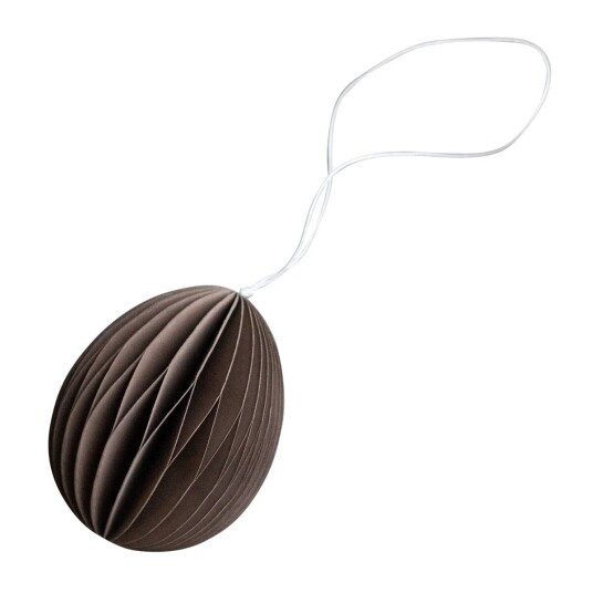 DBKD Ovoid påskepynt papir 7 cm Brown