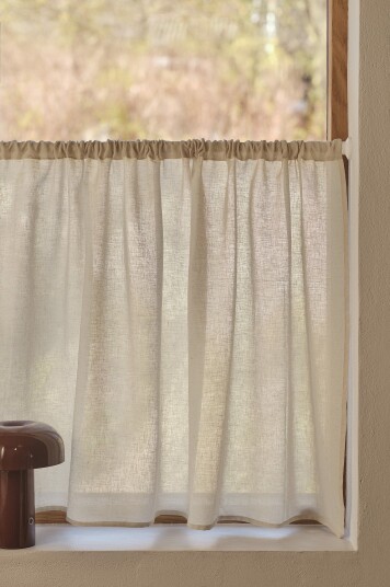 Jotex Kafégardin Linblanding Linnebeige LILL 219858602473