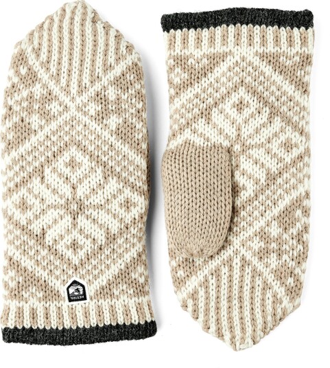 Hestra Nordic Wool Mitt Beige/Offwhite 7
