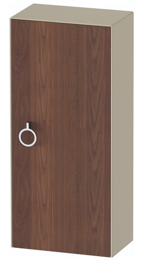 Duravit White Tulip Halvhøyskap 40x24x88 cm Valnøtt/Taupe Høyglans