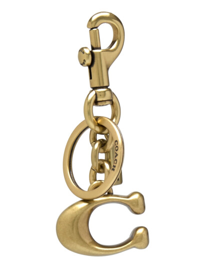 Coach Bag Charm Gold ONE SIZE Coach Bag Charm Gold ONE SIZE