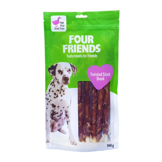FourFriends 25 cm And Tyggebein 5-pakning - Hundefôr og Hundesnacks