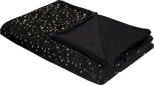 Beliani Pledd 150 X 200 Cm Svart Alazeya