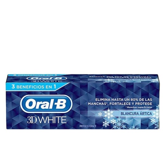 Oral B Tannkrem For Hvitere Tenner 3d White D Blancura Artica 75 Ml Oral B Tannkrem For Hvitere Tenner 3d White D Blancura Artica 75 Ml