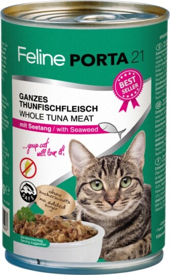 Feline Porta 21 Tunfisk Med Sjøtang 12 X 400 G