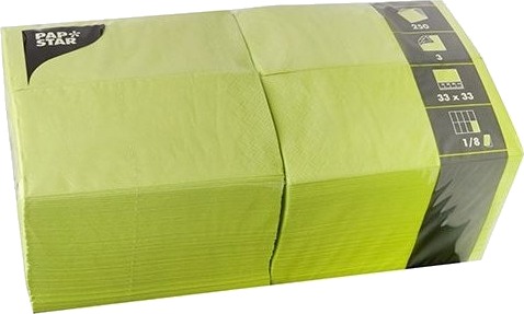 Papstar 87227 Limefarget Tørkepapir Monokromatisk 46 G/M² 330 Mm 330 Mm
