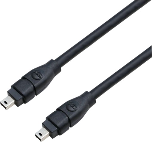 ELETRA IEEE 1394A 4P M 1M KABEL, SVART