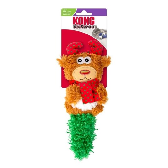 Kong Holiday Kickeroo Julefigur Katteleke Snømann Eller Reinsdyr Kong Holiday Kickeroo Julefigur Katteleke Snømann Eller Reinsdyr