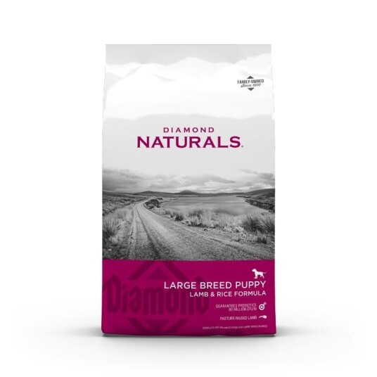 Diamond Naturals Large Breed Puppy Lamb & Rice Tørrfôr Til Valp 15 kg