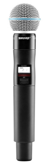 Shure Qlxd2 Trådløs Mikrofon Beta58 Velg Frekvens Shure Qlxd2 Trådløs Mikrofon Beta58 Velg Frekvens