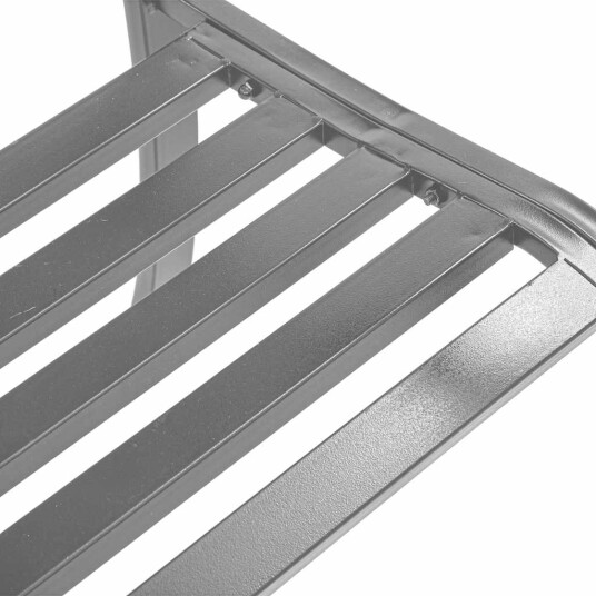 vidaXL Hagebenk svart 120 cm stål vidaXL Hagebenk svart 120 cm stål