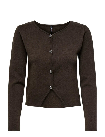 ONLY Onlscarlett Ls Button Cardigan Knt - Brown - M