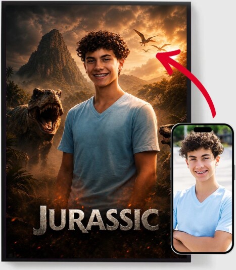Personalisert Plakat Tilpasset Filmplakat AI Plakat