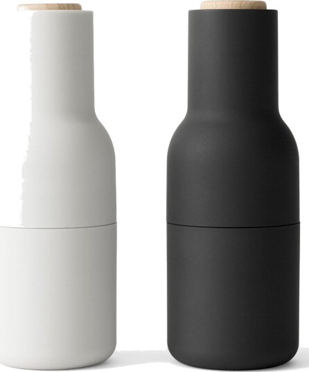 Audo Copenhagen Bottle Grinder salt og pepperkvern Ash-carbon (bøklokk)