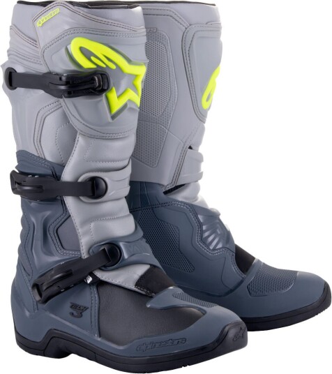 Alpinestars Tech 3 Motocross støvlerGrå Alpinestars Tech 3 Motocross støvlerGrå
