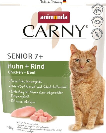 Animonda Carny tørrfôr Senior + Kylling Biff 350 g
