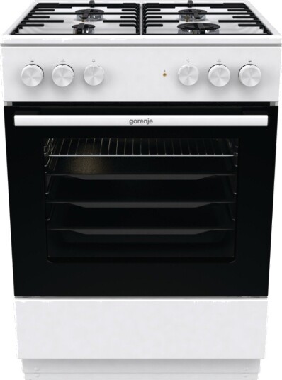 Gorenje 60 cm Gasskomfyr med 4 Kokeplater Hvit GK6A60WH