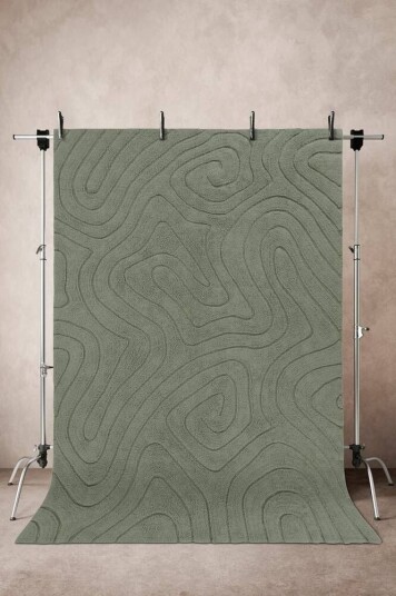 SHIV bomullsteppe 200x300 cm Grønn
