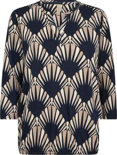 Soyaconcept Bluse Sc Felicity Aop 555 Blå