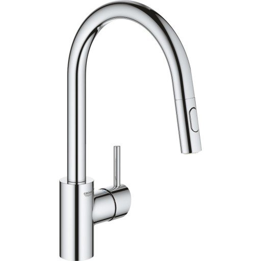Grohe Concetto 1-greps kjøkkenbatteri Med uttrekkbar tut og dusjfunk. Krom Grohe Concetto 1-greps kjøkkenbatteri Med uttrekkbar tut og dusjfunk. Krom