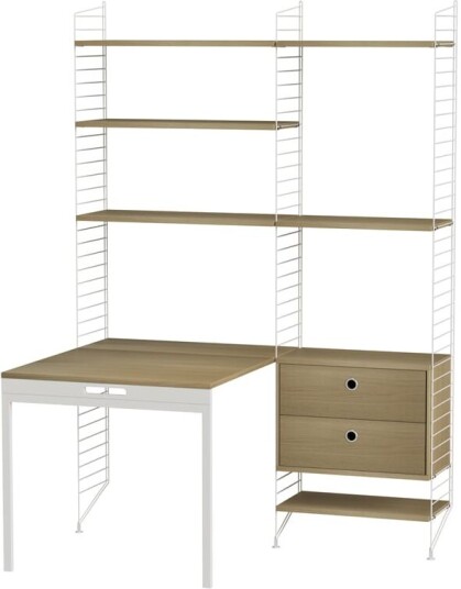 String kontor eik & hvit Kombinasjon E