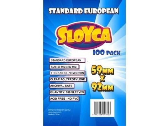 Baldar T-Skjorter Standard Europeisk 59X92mm 100Stk Sloyca