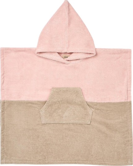 Wheat Terry Poncho Lille Pink 7 8Y