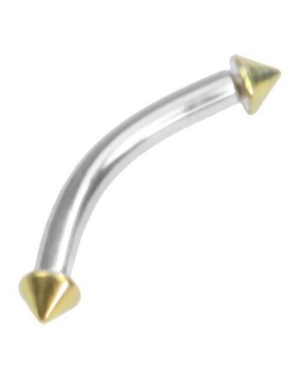 Utgått Micro Spike Colorized Gold 1.2 x 8 mm Øyenbrynspiercing