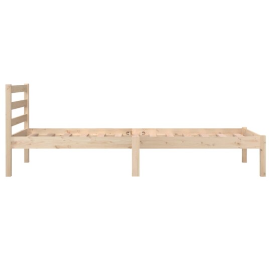 vidaXL Sengeramme heltre furu 75x190 cm 2FT6 Small Single