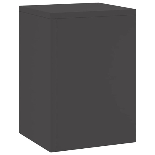  Utendørs Planteholdere Søyler 2 stk Svart 24x24x35 cm Stål