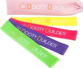 Mini Bands, pink, 4-pack, Booty Builder Mini Bands, pink, 4-pack, Booty Builder
