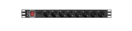 Lanberg - Strømfordelerenhet (kan monteres i rack) - AC 220-250 V - 4000 watt - enkeltfase - inngang: DIN 49441 - utgangskontakter: 8 (DIN VDE 0620-1) - 1U - 19 - 2 m kabel - svart Lanberg - Strømfordelerenhet (kan monteres i rack) - AC 220-250 V - 4000 watt - enkeltfase - inngang: DIN 49441 - utgangskontakter: 8 (DIN VDE 0620-1) - 1U - 19 - 2 m kabel - svart