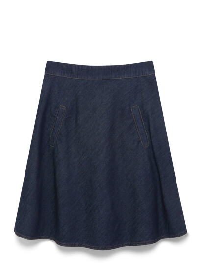 Mads Nørgaard Cosy Denim Stelly Skirt - Blue - 34