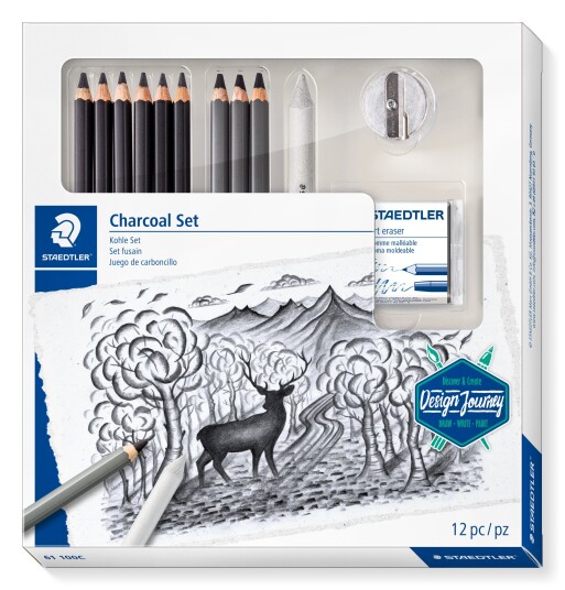 Staedtler Mixed Lumograph Charcoal set Staedtler Mixed Lumograph Charcoal set