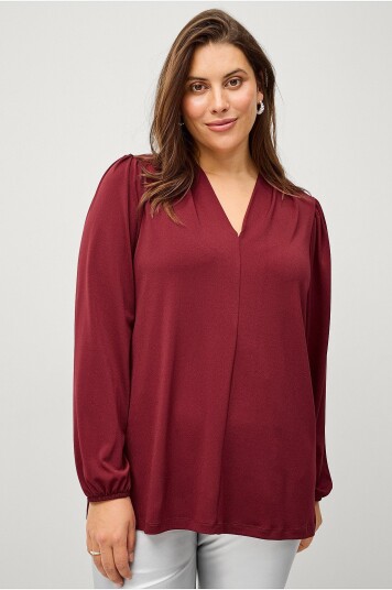 Ellos Plus Collection Topp Hedvig Rød