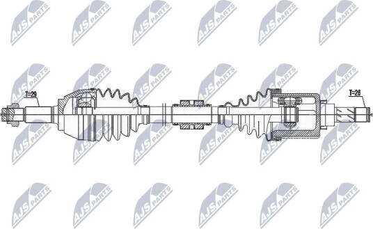 Nty Drivaksel NTY NPW NS 146 Nty Drivaksel NTY NPW NS 146