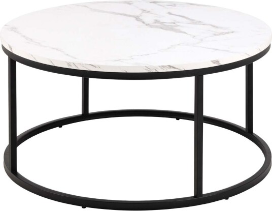 Spiro sofabord Ø80cm marmor hvit. Spiro sofabord Ø80cm marmor hvit.