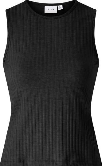 Vila   Topp viRibini S/L Tank Top   Svart
