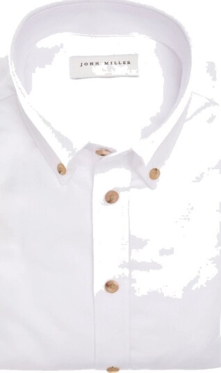 John Miller Herre Skjorter Hvit XL,