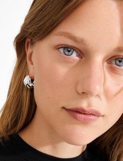 Pilgrim Johnnie Earrings Silver Plated Silver ONE SIZE Pilgrim Johnnie Earrings Silver Plated Silver ONE SIZE