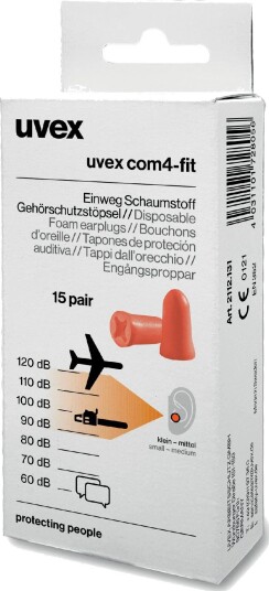 Uvex Ørepropper 2112131 Gjenbrukbare 15 Stk, 33 db