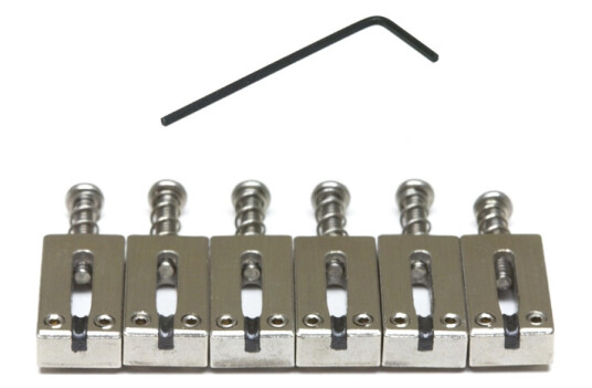 Graph Tech String Saver Pg-8220-00 Prs Style Saddles, Brushed Steel, 6-Str